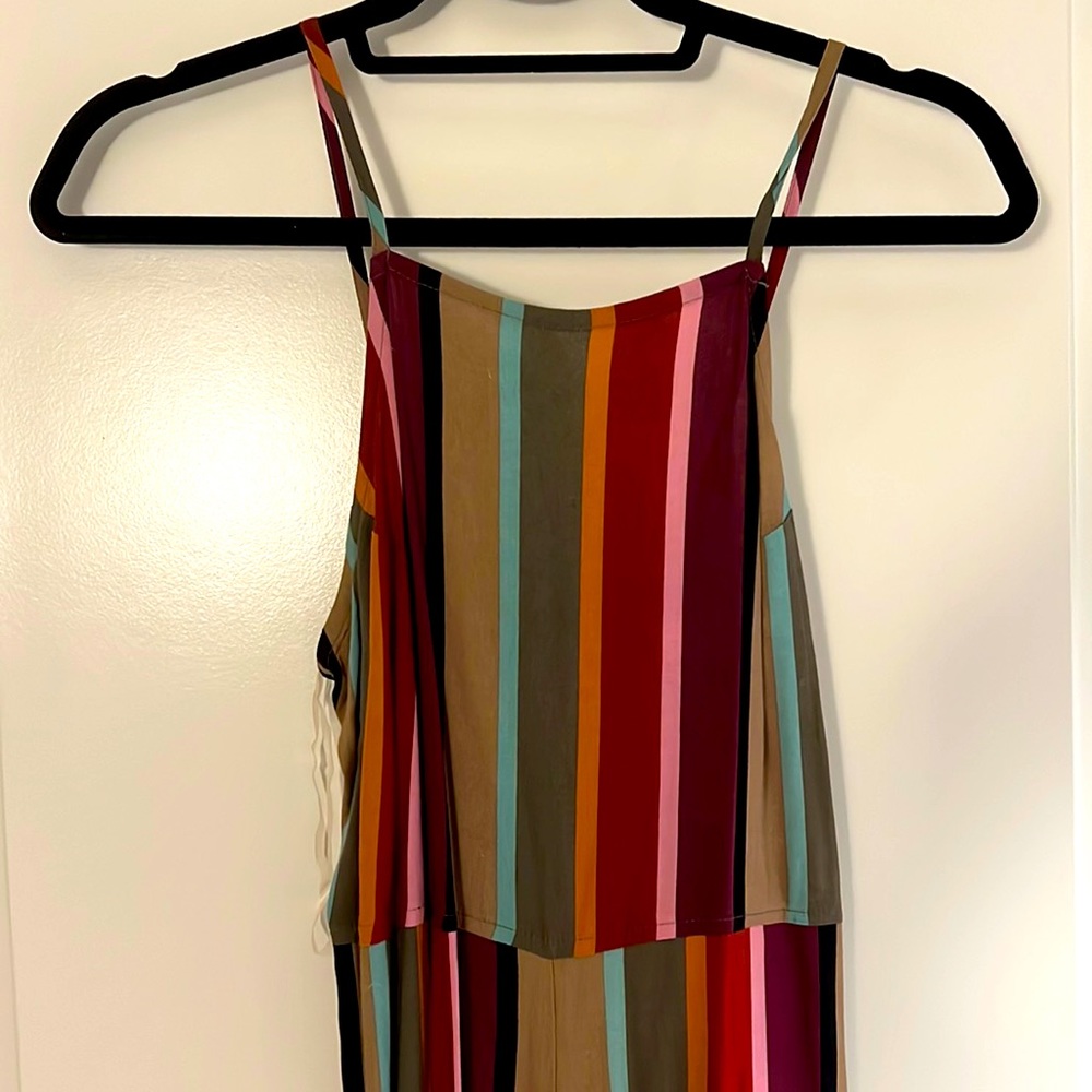 Multicolor Pant Romper (S), Blue Rain